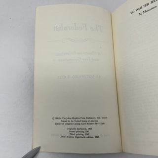 The Federalist: A Classic of Federalism and Free Government