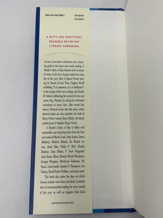 A Reader's Book of Days: True Tales from the Lives and Works of Writers for Every Day of the Year