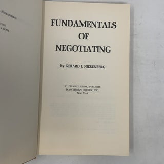The Fundamentals of Negotiating
