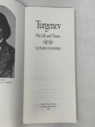 Turgenev: His Life and Times