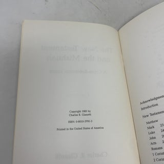 The New Testament and the Mishnah: A Cross-Reference Index