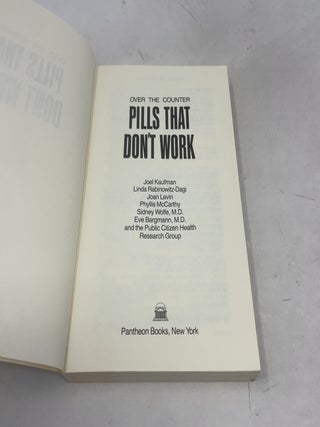 Over The Counter Pills That Don't Work