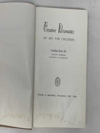 Creative Dramatics: An Art for Children