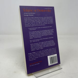 Tolstoy or Dostoevsky: An Essay in the Old Criticism