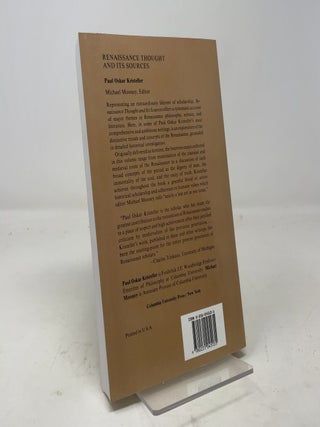 Renaissance Thought and Its Sources