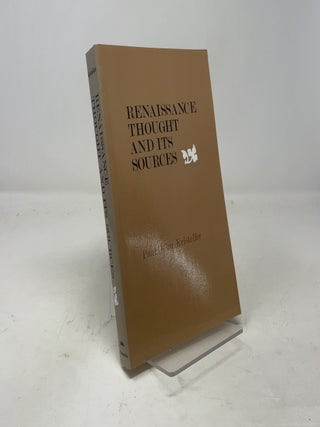 Renaissance Thought and Its Sources
