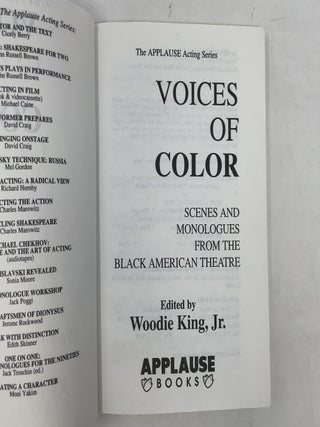 Voices of Color: 50 Scenes and Monologues by African American Playwrights