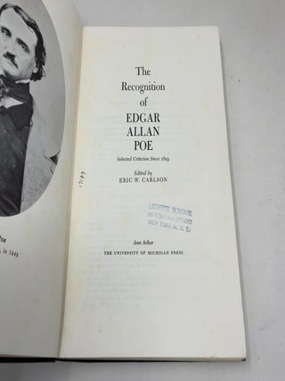 The Recognition of Edgar Allan Poe