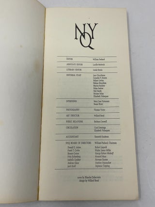 The New York Quarterly: Spring 1971 / Number 6