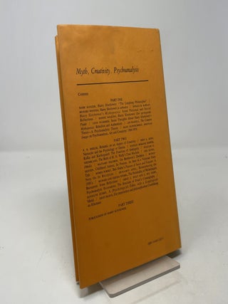Myth Creativity Psychoanalysis: Essays in Honor of Harry Slochower