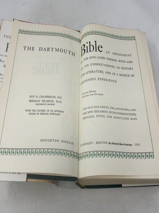 The Dartmouth Bible -An Abridgement of The King James Version,with Aids To It's Understanding As History and Literature, And As A Source Of Religious Experience