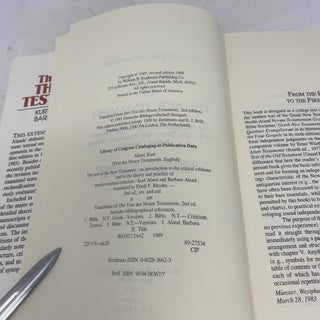 Text of the New Testament: An Introduction to the Critical Editions and the Theory and Practice of Modern Textual Criticism