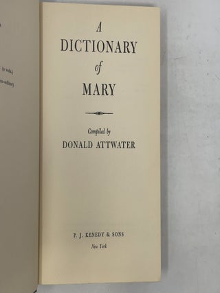 A Dictionary of Mary