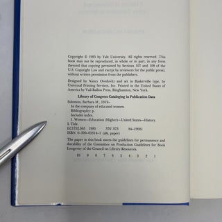 In the Company of Educated Women: A History of Women and Higher Education in America