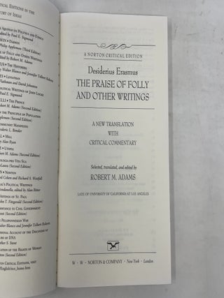 The Praise of Folly and Other Writings: A Norton Critical Edition