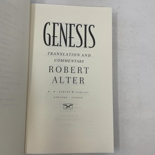 Genesis: Translation and Commentary