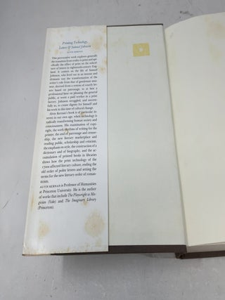 Samuel Johnson and the Impact of Print: (Originally published as Printing Technology, Letters, and Samuel Johnson)