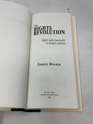 The Rights Revolution: Rights and Community in Modern America