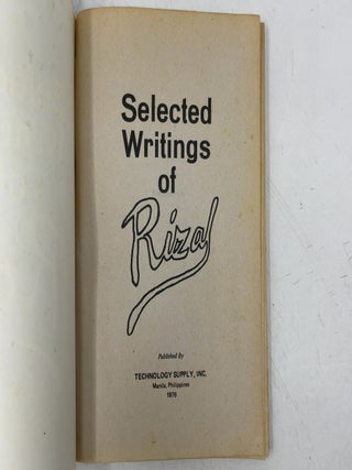 Selected Writings of Riza