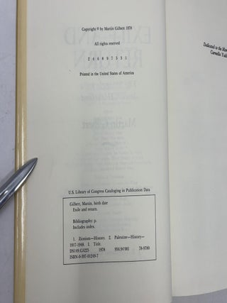 Exile and Return: The Struggle for a Jewish Homeland