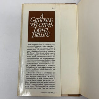 A Gathering of Fugitives (The Works of Lionel Trilling, Uniform Edition)