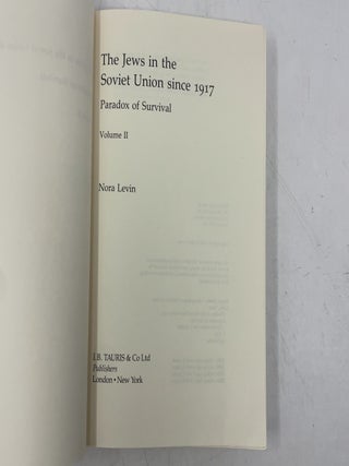 The Jews in the Soviet Union from 1917 to the Present: v.2: Vol 2