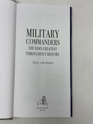 Military Commanders: The 100 Greatest Throughout History