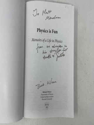 Physics is Fun: Memoirs of a Life in Physics