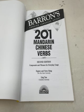 201 Mandarin Chinese Verbs (Barron's Foreign Language Guides)