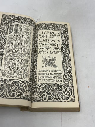 The Offices, Essays on Friendship and Old Age, and Select Letters of Cicero