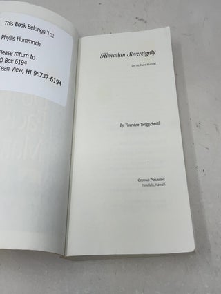 Hawaiian Sovereignty: Do the Facts Matter