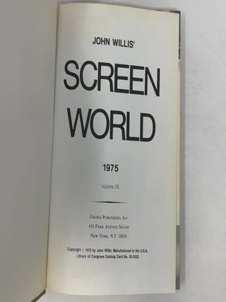 Screen World: John Willis' 1975 Film Annual, Vol. 26