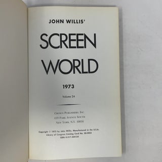 Screen World: John Willis' 1973 Film Annual, Vol. 24