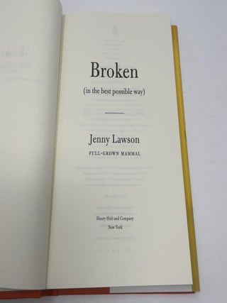 Broken (in the best possible way)