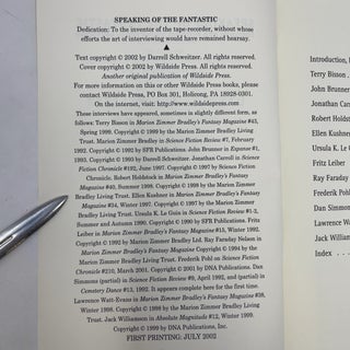 Speaking of the Fantastic: Interviews with Writers of Science Fiction and Fantasy