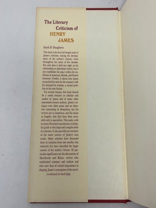 The Literary Criticism of Henry James