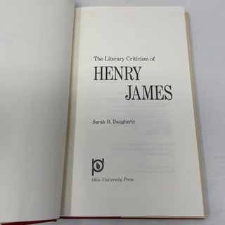The Literary Criticism of Henry James
