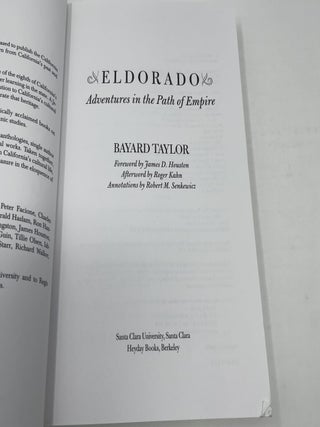 Eldorado: Adventures in the Path of Empire (California Legacy) (California Legacy Book)