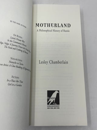 Motherland: A Philosophical History of Russia