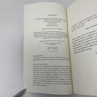 Motherland: A Philosophical History of Russia