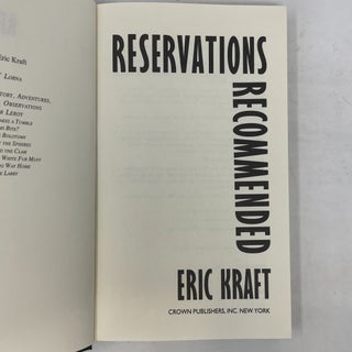 Reservations Recommended