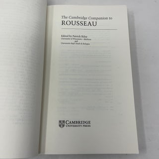The Cambridge Companion to Rousseau