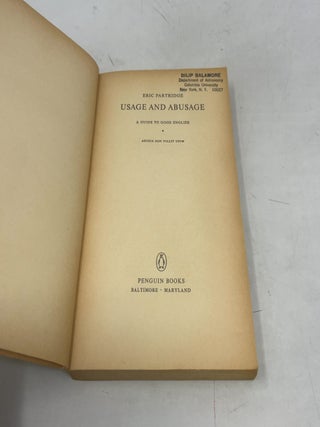 Usage and Abusage