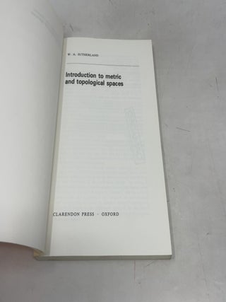Introduction to Metric and Topological Spaces