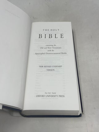 The Holy Bible: containing the Old and New Testaments with the Apocryphal / Deuterocanonical Books
