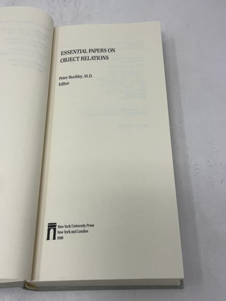 Essential Papers on Object Relations (Essential Papers on Psychoanalysis, 5)