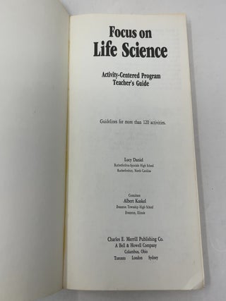 Focus on Life Science: Activity-Centered Program Teacher's Guide