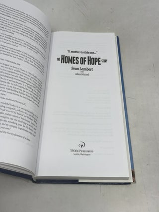 The Homes of Hope Story: It Matters to This One