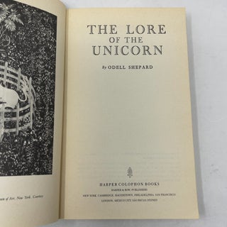 The Lore of the Unicorn