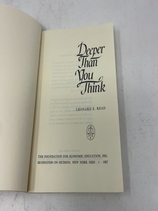 Deeper Than You Think